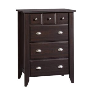 Looking for some extra space to store your abundance of graphic t-shirts and yoga pants? Check out this 4-drawer chest from the Shoal Creek® collection. This chest of drawers features four storage drawers on smooth metal runners and safety stops