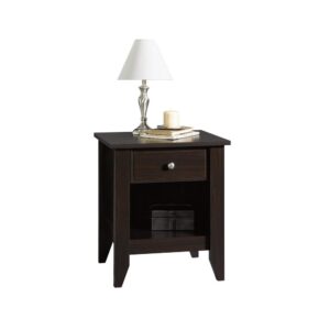 Add some style to your bedroom with this night stand from the Shoal Creek® collection. Find room for all your bedside necessities in the easy-to-access drawer that opens and closes on smooth metal runners. Your reading glasses