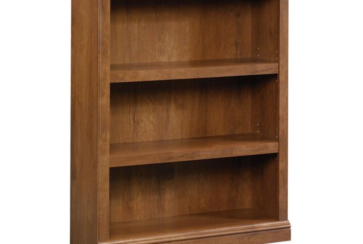 Stack your books in style with this 3-shelf bookcase from the Sauder Select collection. With two adjustable shelves