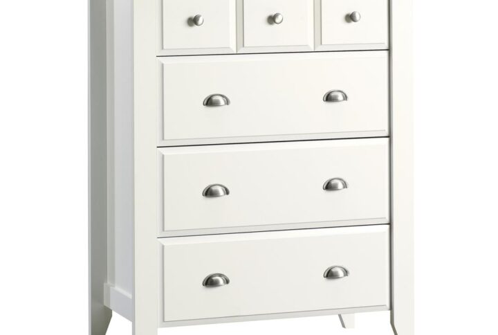 Find room to store all your clothes and accessories in this chest of drawers from the Shoal Creek® collection. With four deep drawers that open and close on smooth metal runners