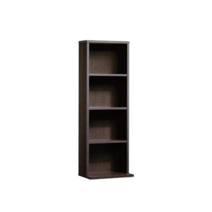 Three adjustable shelves. Holds 80 DVDs or 100 CDs. Holds 80 DVDs or 100 CDs.