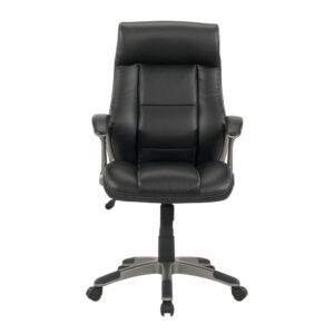 you can enjoy the luxurious comfort and style of this leather manager's chair from Sauder. Designed with your comfort in mind