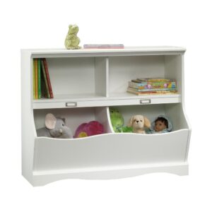 Give your child's room a cute and fun way to keep organized with this bookcase/footboard from the Pogo collection. Store books