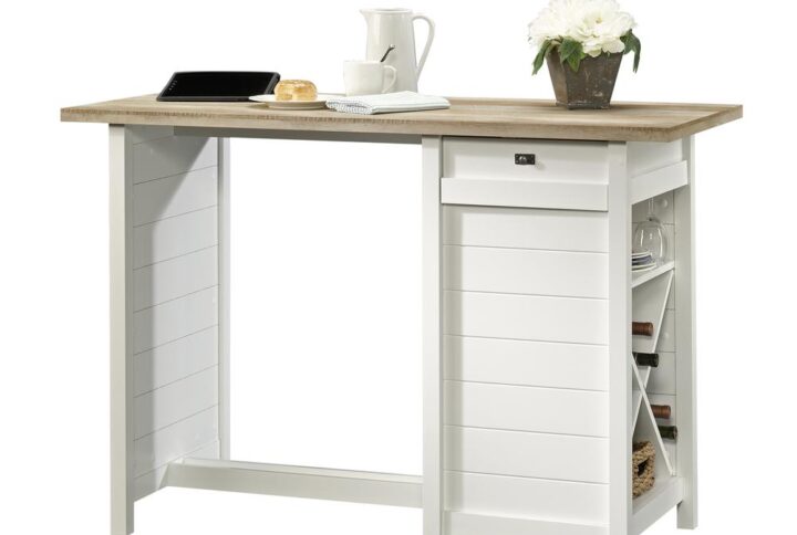 The options are endless with this work table from the Cottage Road® collection. This counter-height