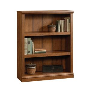 A little extra storage space never hurts. Create versatile storage options in any room in your home with this 3-shelf bookcase from the Sauder Select collection. This good-looking bookcase features three spacious shelves that provide you with all the room you need to store a variety of different items like your collection of books