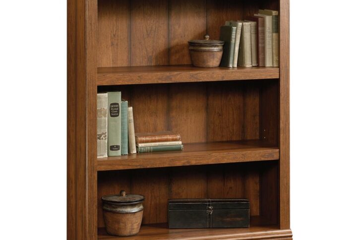 A little extra storage space never hurts. Create versatile storage options in any room in your home with this 3-shelf bookcase from the Sauder Select collection. This good-looking bookcase features three spacious shelves that provide you with all the room you need to store a variety of different items like your collection of books