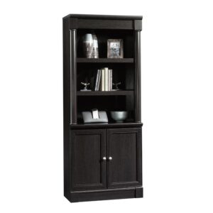 Class up your living room or office with this library with doors from the Palladia® collection. This 5 shelf bookcase features three spacious open shelves that are ideal for storing and displaying all your home essentials – your collectibles