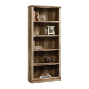 Storage an issue? Look no further. This 5-shelf bookcase from the East Canyon collection is the solution to all your storage needs. It features five spacious shelves that offer an ample amount of room for you to store and display just about anything your litter heart desires – your collection of novels