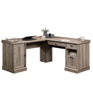 Its time for an office revamp! Do your home office a favor and give it the update it has always needed by adding the simplistic beauty of this L-shaped desk from the Barrister Lane® collection. In need of a little extra work space? Well we've got you covered! This L-shaped desk provides you with ample table top space for all your must-have office essentials – laptop