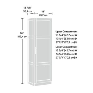 Two adjustable shelves for flexible storage options. One fixed shelf. One fixed shelf.