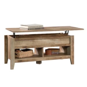 Redefine your living space with this unique lift-top coffee table from the Dakota Pass® collection. The top of this pop-up coffee table lifts up and forward to turn this coffee table into a multipurpose work surface. Work from home