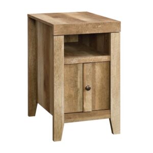 Practical and attractive. This side table from the Dakota Pass® collection adds simple style to your living space. This wood end table offers the perfect amount of surface space for your must-have couch-side necessities like your coffee cup