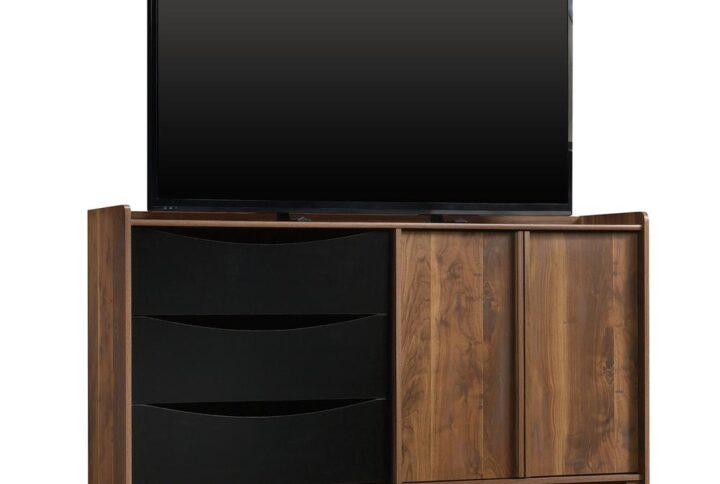 Accommodates up to a 55" TV weighing 50 lbs. . .