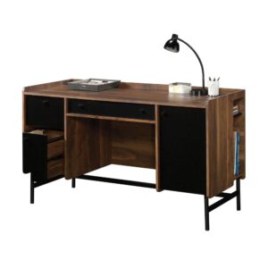 Working from home never looked better. This desk from the Harvey Park® collection is everything you need to get the job done. This modern home office desk features a spacious work surface that provides plenty of room for all your office essentials – laptop