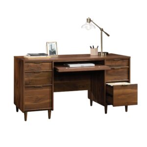 this desk from the Clifford Place® collection is perfect for you. This executive desk features a large drawer/shelf with a flip down panel for your keyboard and mouse. The expansive top surface space is perfect for your computer