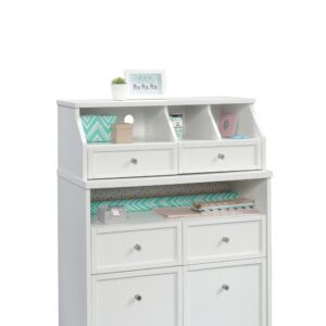 Set up your craft space with this organizer hutch from the Craft Pro Series. This handy hutch attaches to Storage Cabinet 421405