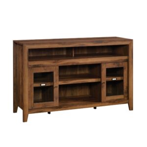 The big game will be on soon! Where will you be watching? Get ready to entertain and host friends with this entertainment credenza from the Dakota Pass® collection. This TV stand accommodates up to a 60" TV so you won't miss any of the action. This credenza with storage features divided shelving for video/ gaming equipment so your DVD player