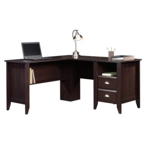 Add some extra room to your work space with this L-shaped desk from the Shoal Creek® collection. Its extra spacious tabletop provides you with room for all your office essentials – laptop