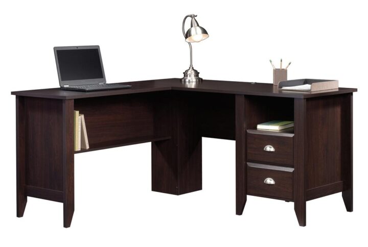 Add some extra room to your work space with this L-shaped desk from the Shoal Creek® collection. Its extra spacious tabletop provides you with room for all your office essentials – laptop