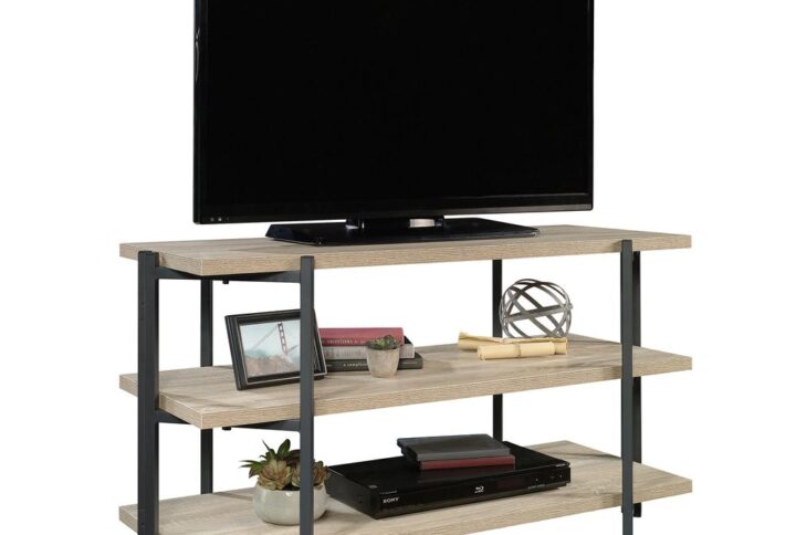 Accommodates up to a 42" TV weighing 50 lbs. Sturdy