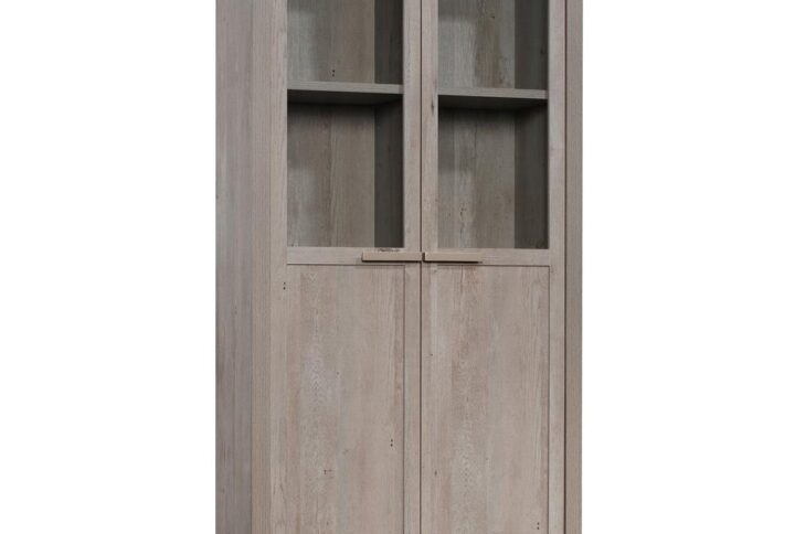 Being unorganized is a thing of the past. Find a place for all your things while adding charming style to any room in your home with this 2 door storage cabinet from the Manhattan Gate® collection. This display cabinet includes two large doors that include safety-tempered glass inserts. Behind these doors are six spacious shelves