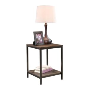 The simplistic style we know you have been craving. Add a touch of industrial-inspired charm to any room in your home with this side table from the North Avenue® collection. This beautiful end table offers a spacious top surface that provides you with the ideal amount of room for all your couch side necessities like an accent lamp