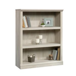 Craving a little extra storage space in your home? Check out this beautiful 3-shelf bookcase from the Sauder Select collection. It offers the ideal amount of space while adding a touch of charming style. It features two adjustable shelves for you to modify and move to different heights to accommodate any small