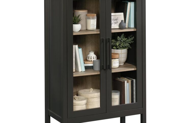 A fresh touch of style is just what your home needs. Create versatile storage and display options while adding charming good looks to any room in your home with this display cabinet with glass doors from the Anda Norr® collection. This storage cabinet features two large