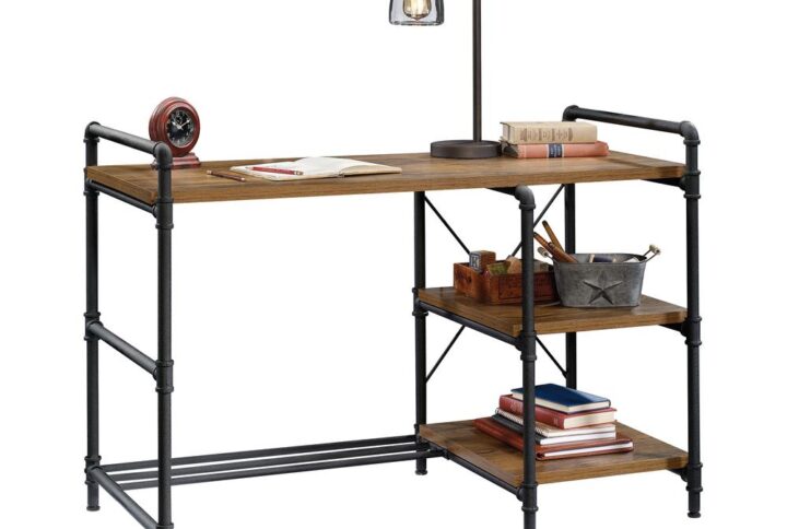 Your home office deserves an upgrade! Add a touch of industrial-inspired design while creating the perfect work space in your home with this desk from the Iron City® collection. This industrial computer desk features a sturdy