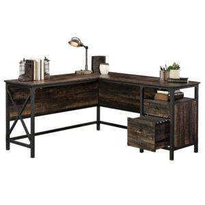 Your office deserves to be stylish too! Update the look of your home office or workspace with the industrial-inspired style and design of this L-shaped desk from the Steel River® collection. This office desk offers a spacious work surface that provides room for all your office must-haves like your laptop