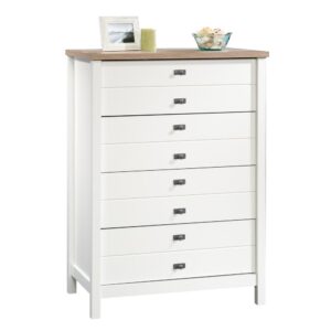 The versatile storage space you need with the beautiful style that you want – what could be better? Add convenient storage options to your bedroom while adding charming style and design with this 4-drawer chest from the Cottage Road® collection. This stunning dresser features four large drawers that open and close on smooth metal runners