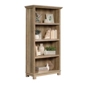 Add a little extra storage and a whole lot of style to any room in your home with this 4-shelf bookcase from the Garden Villa® collection. This tall bookcase features a strong and lightweight panel construction that makes this display bookcase easy to move if you decide to redecorate or reposition it within your home. Its four large shelves offer easy access storage of household items like your books