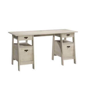 It's time to take care of business. Get motivated and ready to work on your next big project with the beautiful style and charming design of this executive desk from the Trestle® collection. This computer desk offers a spacious top surface that provides you with ample room for all your must-have desk essentials like your laptop