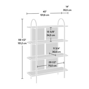 what could be better? Add a touch of coastal-inspired style and design to your home with this bookcase from the Vista Key® collection. This open bookshelf features a strong and lightweight 1 ¼" panel construction with four fixed shelves for storage and display. These four large shelves are ideal for storing an array of items like stacks of books