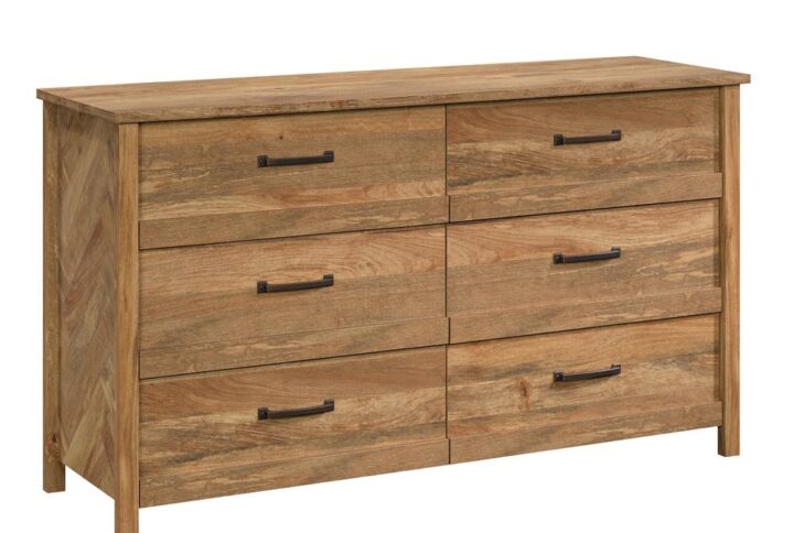 A beautiful dresser makes the perfect finishing touch to any bedroom. Add stunning style while creating versatile storage options with this dresser from the Cannery Bridge® collection. This bedroom dresser features six large drawers that open and close on smooth metal runners for easy access storage of an array of different items like stacks of jeans and your favorite blouses to comfy sweatshirts and your collection of cozy socks. It has a place for all your things! This six drawer dresser also features a spacious top surface that provides you with an additional place to store bedroom items and display home décor like an accent lamp