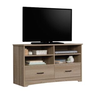 Every TV needs the perfect TV stand. Give your home the style it deserves with the functionality that you need with this TV stand from the Beginnings® collection. This TV credenza accommodates up to a 46" TV