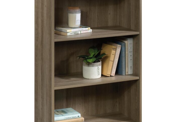 Simple storage where you need it. Create versatile storage options while adding beautiful style to any room in your home with this 3-shelf bookcase from the Beginnings® collection. This small bookcase features three large shelves that provide you with all the room you need to store and display a variety of different things like stacks of cookbooks