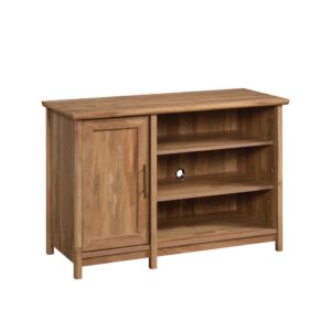 making it a great spot for all-day movie marathons or playing endless hours of video games with your friends. This entertainment credenza features two large adjustable shelves that can move to different heights to create flexible storage for items of different sizes like audio/video equipment