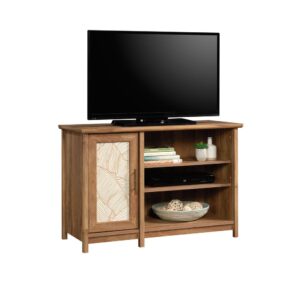 The center of attention in your living room deserves a stylish counterpart. Add a touch of tropical-inspired design and beauty to any room in your home with this TV stand from the Coral Cape® collection. This TV credenza accommodates up to a 42" TV