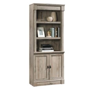 No office is complete without convenient storage and organization. Tidy up your workspace without having to sacrifice on style with this library with doors from the Palladia® collection. This stunning 3 shelf bookcase features four spacious shelves that provide you with the space to store and display various items such as your collection of books