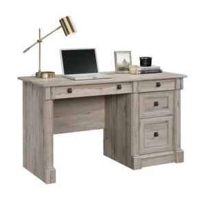 Your home workspace should be just as stylish as the rest of your home. Give your home office the upgrade it deserves with the beautiful style of this computer desk from the Palladia® collection. This small office desk offers a spacious top surface that provides you with room for all your desk essentials like your laptop