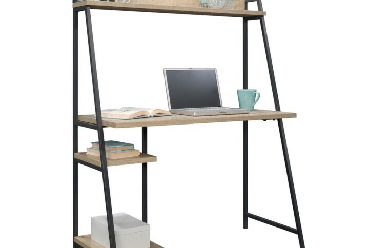 Looking for a little inspiration when it comes to working on your big projects and papers? We've got you covered! Find motivation and more when you add modern beauty and unique design to your home office or work space with this desk with hutch from the North Avenue collection. This student desk features a sturdy 1" thick top and shelves. Its spacious top surface provides you with the room you need for all your desk essentials like your laptop