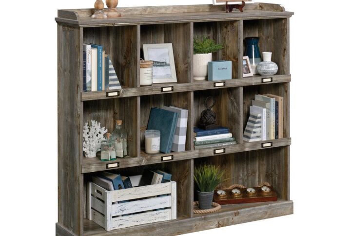 Clutter and chaos is a thing of the past. Create the versatile storage space your home needs while adding the style that you love with this bookcase from the Granite Trace® collection. This storage bookcase features ten spacious cubbyholes that are ideal for conveniently stowing away items like your collection of books