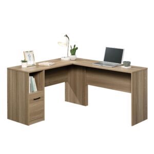 It's time to take care of business! Find the motivation you need to tackle all your projects when you add the beautiful style and increased functionality of this L-shaped desk from the Beginnings® collection. This home office desk offers a spacious top surface that provides you with all the room you need for desk essentials like your laptop