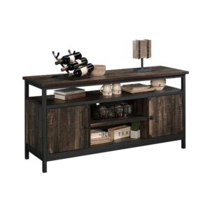 making it the perfect spot to gather around for all day movie marathons or binge watching your favorite new show. Already have a TV stand? No problem. This credenza offers a spacious top surface to display items like an accent lamp