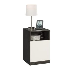 Complete your bedroom aesthetic with the perfect contemporary night stand. The night stand table with drawer from the Hudson Court® collection offers a unique contemporary style and bold design that will take your space to the next level. This bedside table with storage offers a spacious top surface with room to set items like an alarm clock