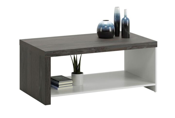 Create a one-of-a-kind look in your home with the contemporary style and bold design of this living room coffee table from the Hudson Court® collection. This open-shelf coffee table offers a spacious top surface with ample room for items like magazines