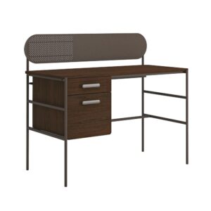 a desk is essential to almost every home. With the modern pedestal desk from the Radial® collection