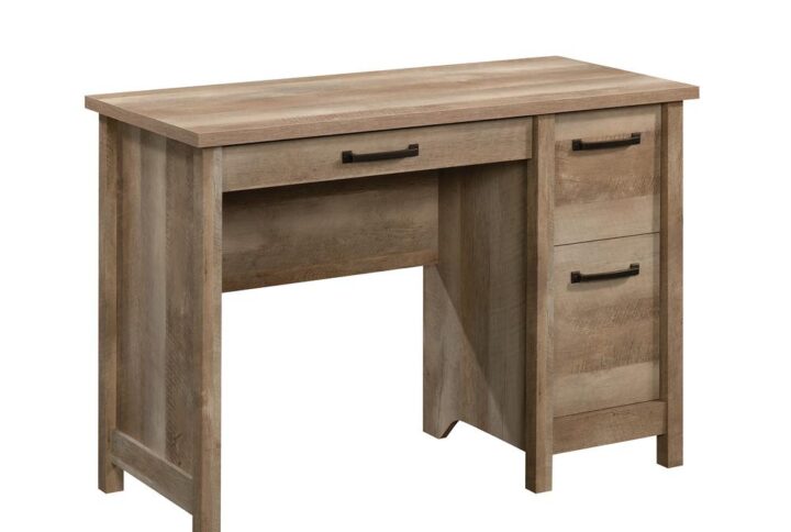 Updating the style of your home office space has never been easier. Add a touch of rustic-inspired design and beauty to your home with this computer desk with drawers from the Cannery Bridge® collection. This home office desk offers a spacious top surface that provides you with the room you need for various items like your laptop