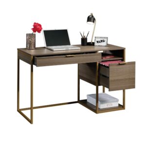 Your home office should be just as stylish as the rest of your home. Update the look of your work space when you add the sophisticated style and design with is single pedestal desk from the International Lux® collection. This home office desk offers a spacious top surface that provides you with the room you need for all your office essentials like your laptop